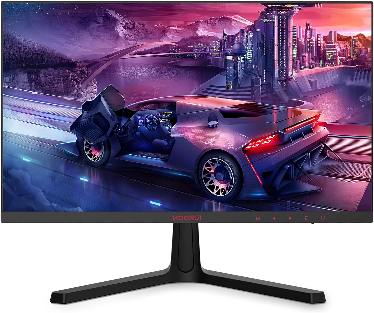 koorui 24インチコンピューターモニター- fhd 1080 pゲーミングモニター165 hz va 1ms